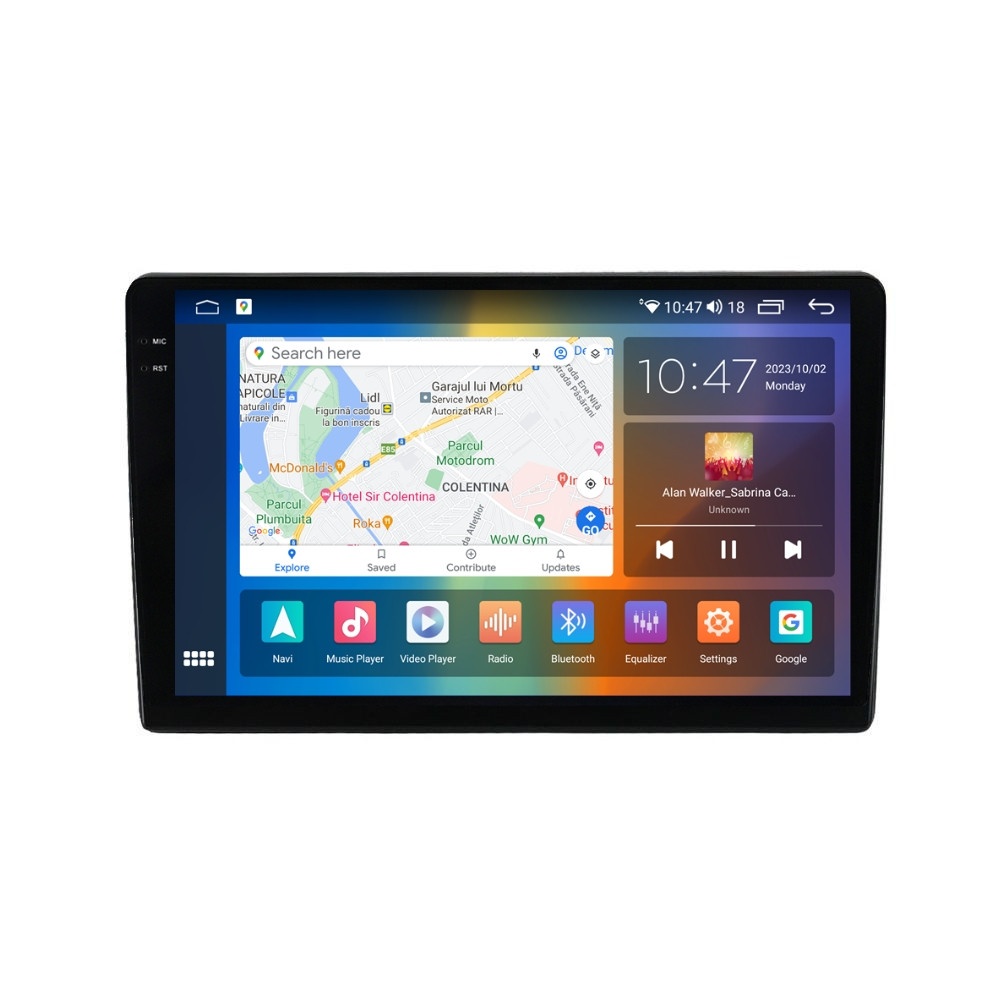 Navigatie dedicata cu Android Renault Zoe dupa 2019, 4GB RAM, Radio GPS Dual Zone, Display 2K QLED 9.5