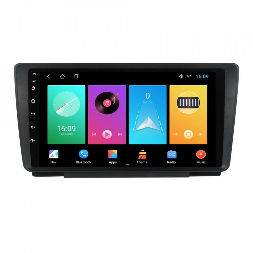 Navigatie dedicata cu Android Skoda Octavia II 2004 - 2013, 1GB RAM, Radio GPS Dual Zone, Display HD IPS 9