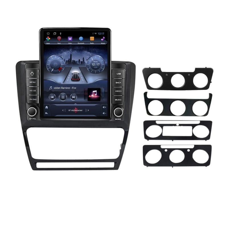 Navigatie dedicata cu Android Skoda Octavia II 2004 - 2013, negru, 2GB RAM, Radio GPS Dual Zone, Touchscreen IPS 9.7