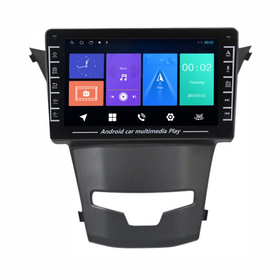 Navigatie dedicata cu Android Ssangyong Korando 2013 - 2019, 1GB RAM, Radio GPS Dual Zone, Display HD IPS 8