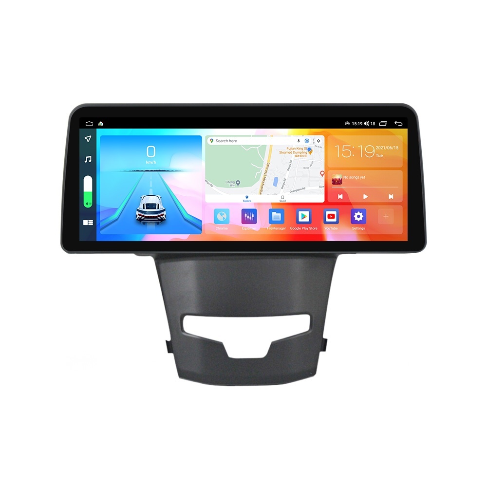 Navigatie dedicata cu Android Ssangyong Korando 2013 - 2019, 8GB RAM, Radio GPS Dual Zone, Display QLED 12.3