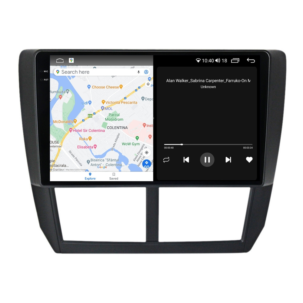 Navigatie dedicata cu Android Subaru Impreza / XV / WRX 2007 - 2014, 4GB RAM, Radio GPS Dual Zone, Display 2K QLED 9.5