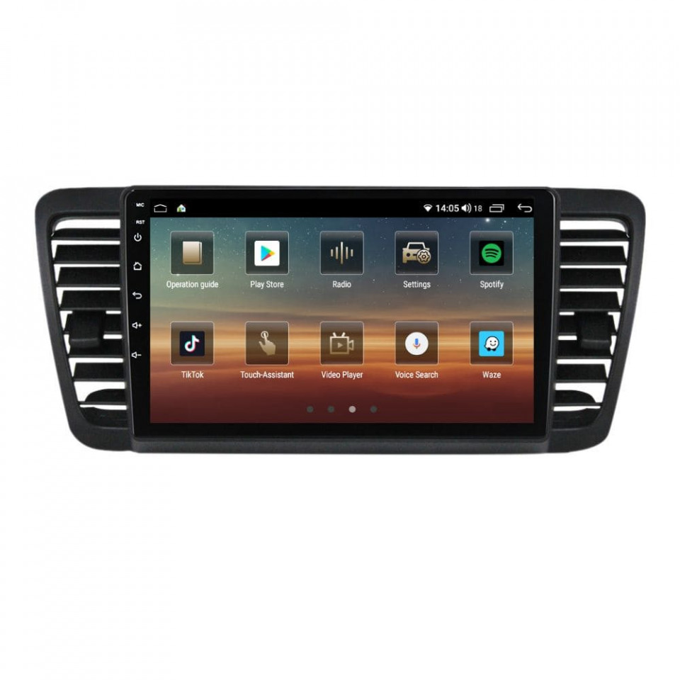 Navigatie dedicata cu Android Subaru Outback / Legacy 2003 - 2009, 4GB RAM, Radio GPS Dual Zone, Display HD QLED 9