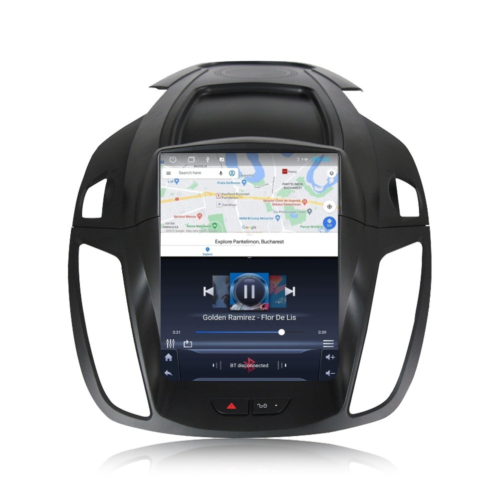 Navigatie dedicata cu Android tip tesla Ford C-Max II / Grand C-Max 2010 - 2019, 2GB RAM, Radio GPS Dual Zone, Touchscreen IPS 9.7