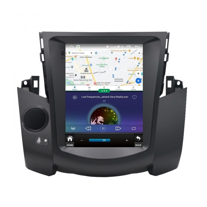 Navigatie dedicata cu Android tip tesla Toyota Rav4 III 2005 - 2013, 4GB RAM, Radio GPS Dual Zone, Touchscreen IPS 9.7