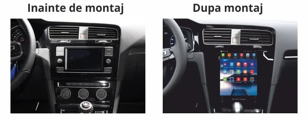 Navigatie dedicata cu Android tip tesla VW Golf VII 2012 - 2019, 1GB RAM, Radio GPS Dual Zone, Touchscreen IPS 9.7" HD, Internet Wi-Fi, Bluetooth, MirrorLink, USB - Imagine 5