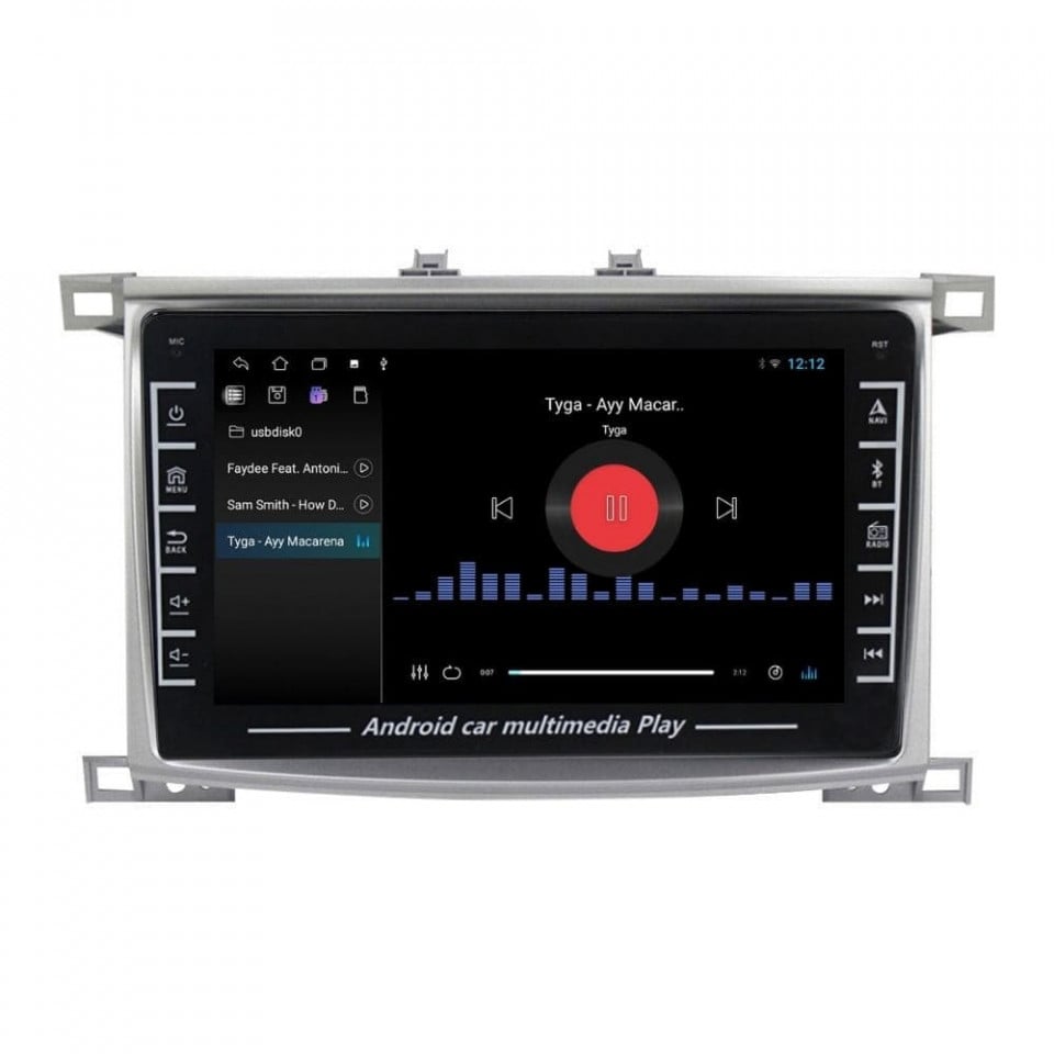 Navigatie dedicata cu Android Toyota Land Cruiser J100 2002 - 2008, 1GB RAM, Radio GPS Dual Zone, Display HD IPS 8