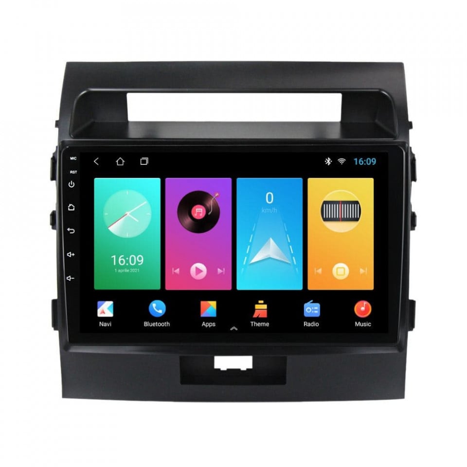 Navigatie dedicata cu Android Toyota Land Cruiser J200 2008 - 2015, 1GB RAM, Radio GPS Dual Zone, Display HD IPS 10