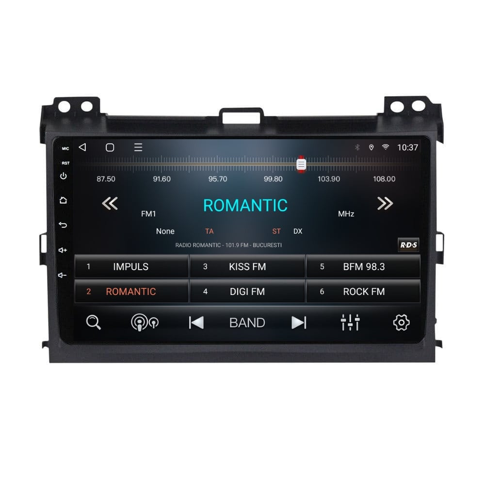 Navigatie dedicata cu Android Toyota Land Cruiser Prado J120 2002 - 2010, 2GB RAM, Radio GPS Dual Zone, Display HD QLED 9