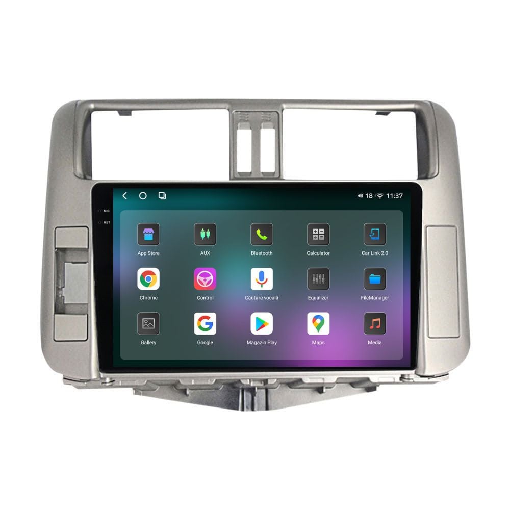 Navigatie dedicata cu Android Toyota Land Cruiser Prado J150 2009 - 2013, 12GB RAM, Radio GPS Dual Zone, Display 2K QLED 9.5