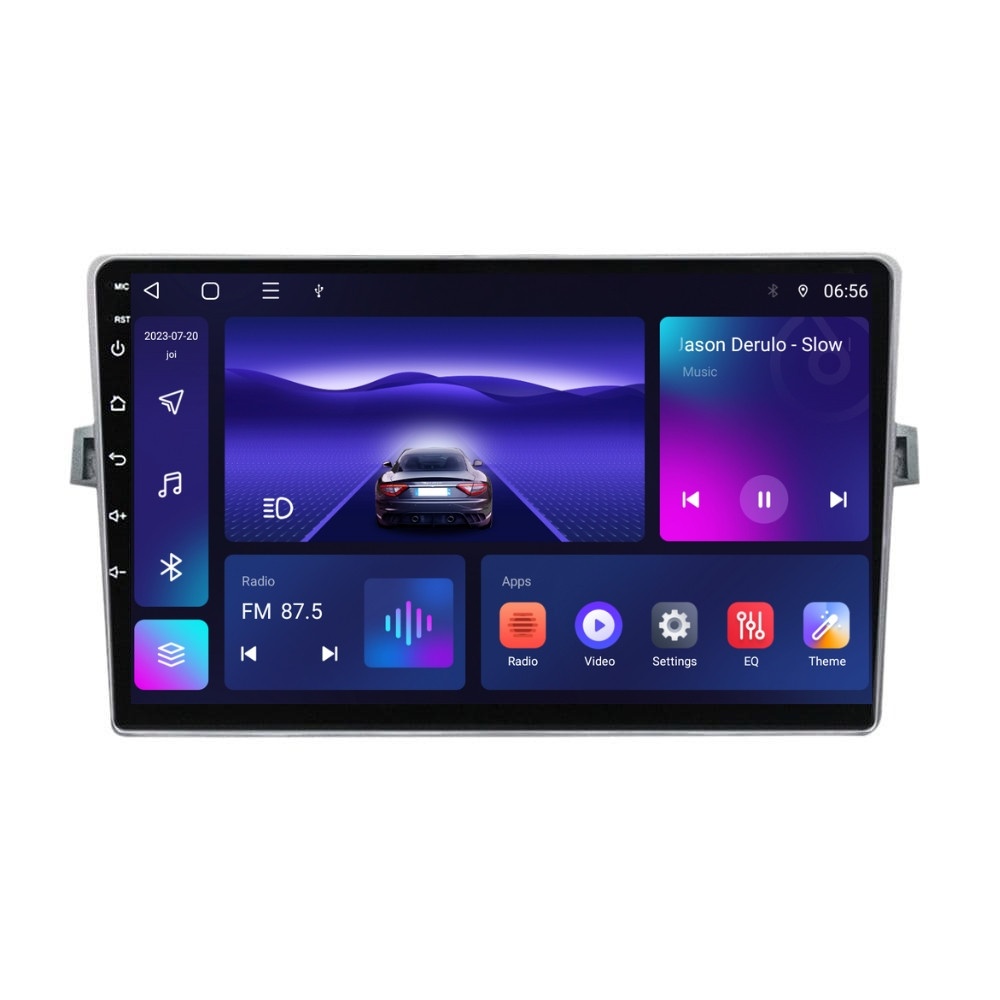 Navigatie dedicata cu Android Toyota Verso 2009 - 2018, 4GB RAM, Radio GPS Dual Zone, Display HD IPS 9" Touchscreen, Internet Wi-Fi, Bluetooth, MirrorLink, USB