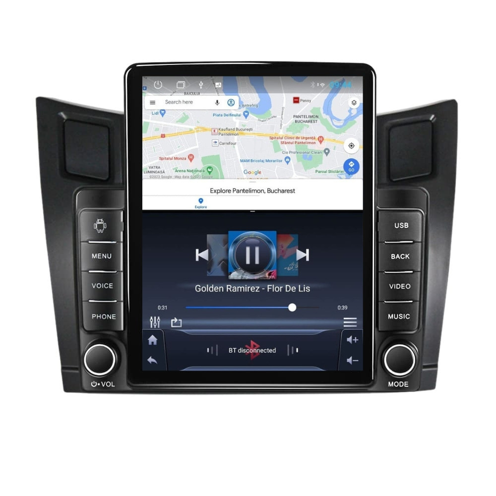 Navigatie dedicata cu Android Toyota Yaris 2006 - 2011, 1GB RAM, Radio GPS Dual Zone, Touchscreen IPS 9.7