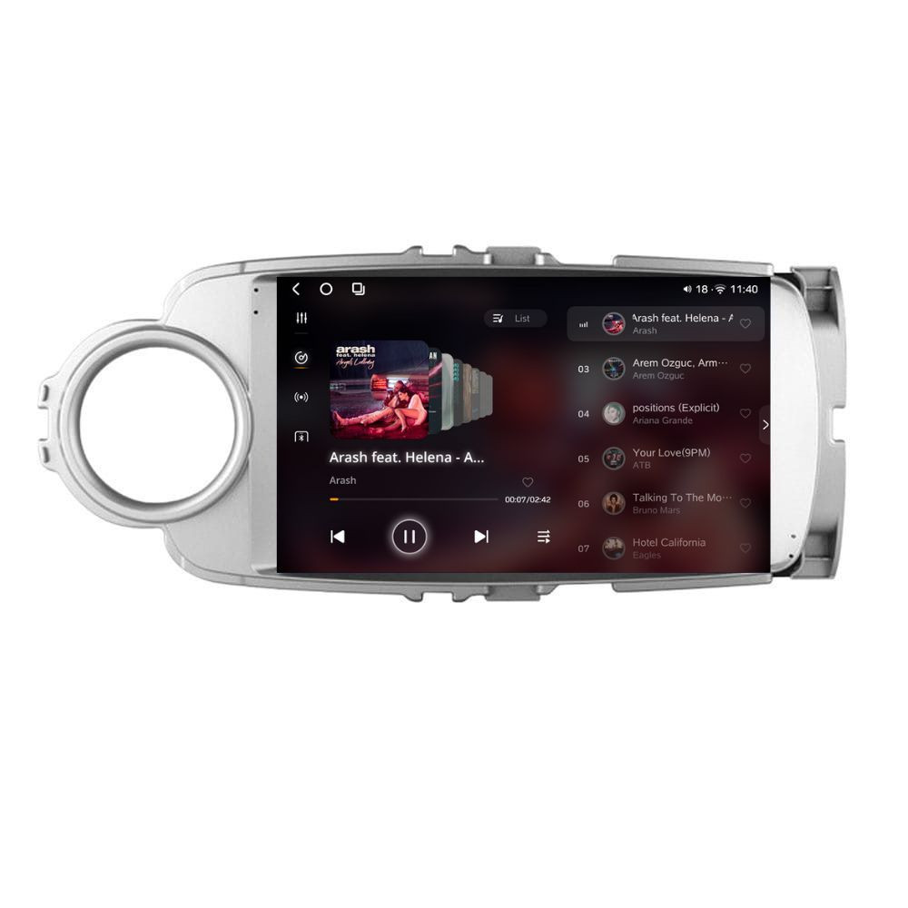 Navigatie dedicata cu Android Toyota Yaris P13 2011 - 2018, 12GB RAM, Radio GPS Dual Zone, Display 2K QLED 9.5