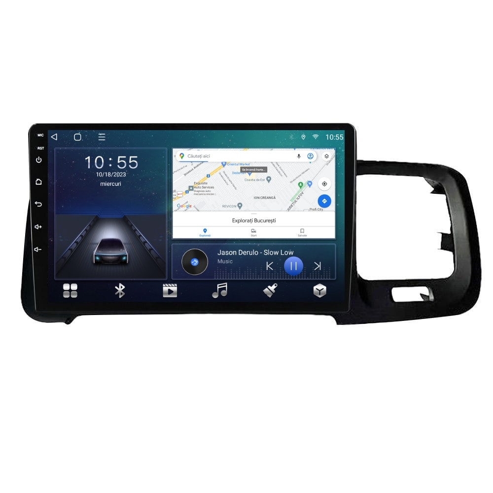 Navigatie dedicata cu Android Volvo S60 II / V60 I 2014 - 2018, 2GB RAM, Radio GPS Dual Zone, Display HD QLED 9