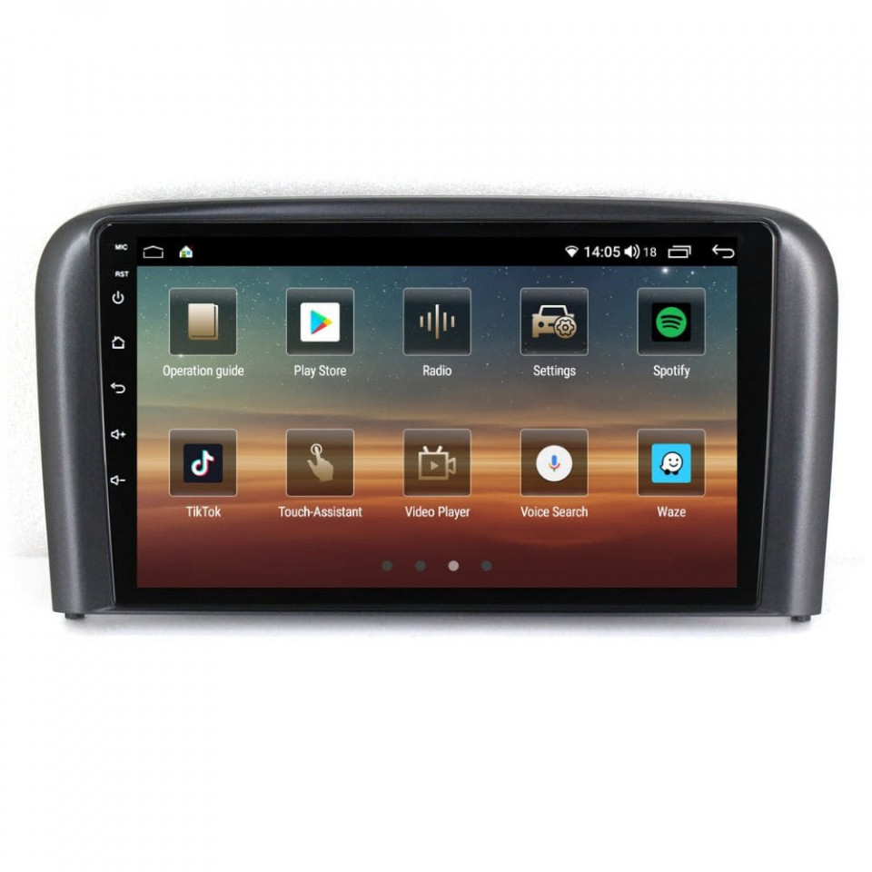 Navigatie dedicata cu Android Volvo S80 I 2004 - 2006, 4GB RAM, Radio GPS Dual Zone, Display HD QLED 9