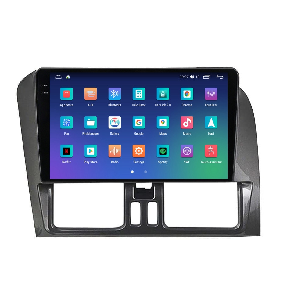 Navigatie dedicata cu Android Volvo XC60 I 2014 - 2017, 4GB RAM, Radio GPS Dual Zone, Display 2K QLED 9.5" Touchscreen, Internet Wi-Fi si slot SIM 4G, Bluetooth, MirrorLink, USB - Imagine 6