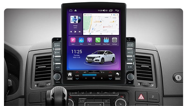 Navigatie dedicata cu Android VW Multivan V 2003 - 2015, 8GB RAM, Radio GPS Dual Zone, Touchscreen IPS 9.7