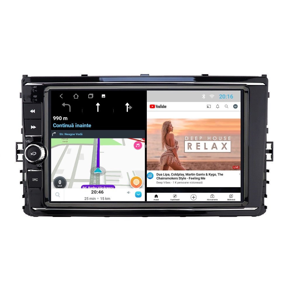 Navigatie dedicata cu Android VW T-Roc dupa 2017, 2GB RAM, Radio GPS Dual Zone, Display HD IPS 9'' Touchscreen, Internet Wi-Fi, Bluetooth, MirrorLink, USB - Imagine 7