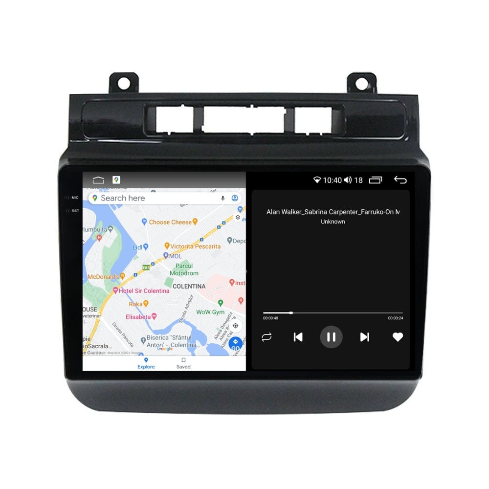 Navigatie dedicata cu Android VW Touareg 7P 2010 - 2018, 4GB RAM, Radio GPS Dual Zone, Display 2K QLED 9.5