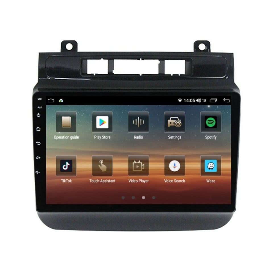 Navigatie dedicata cu Android VW Touareg 7P 2010 - 2018, 6GB RAM, Radio GPS Dual Zone, Display HD QLED 9