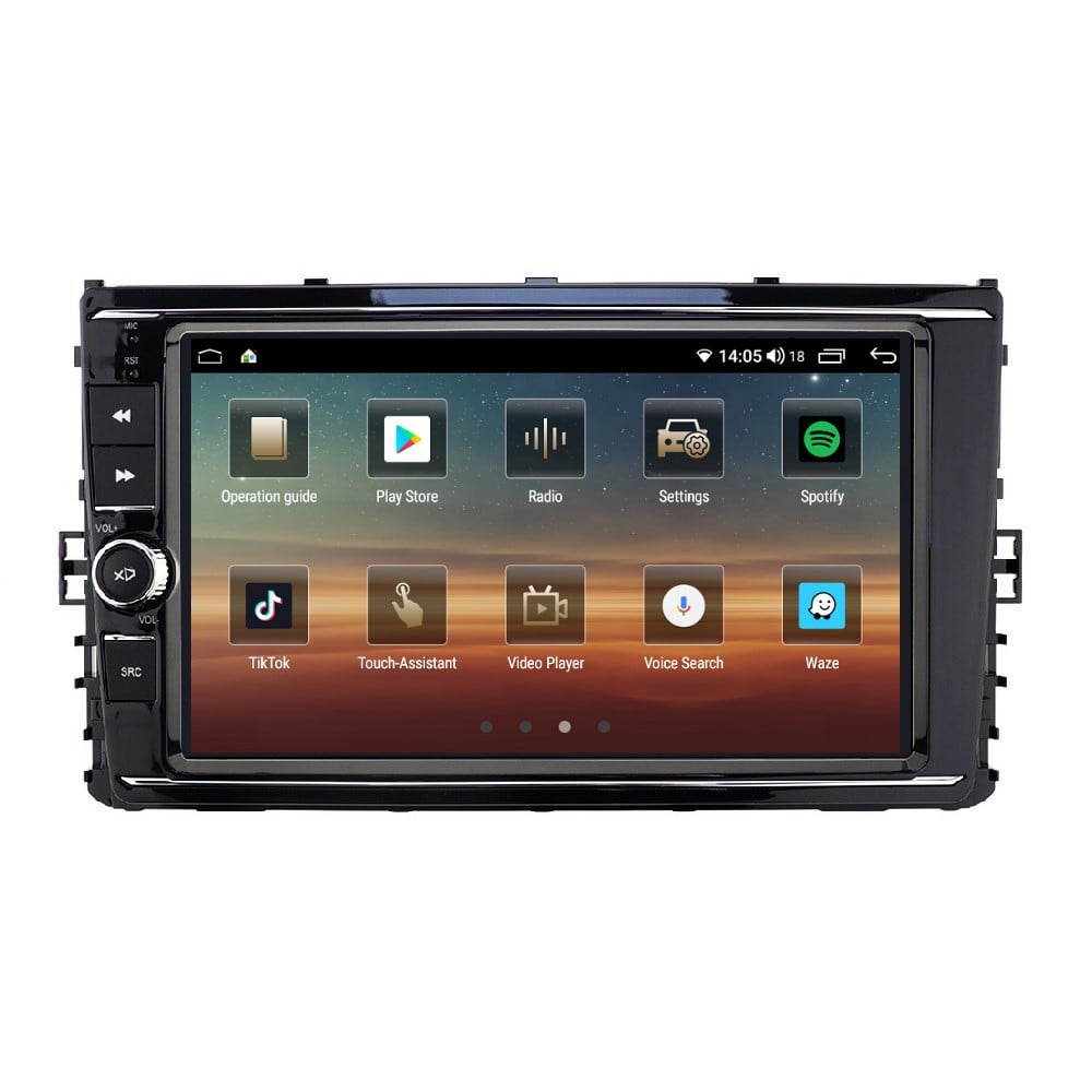 Navigatie dedicata cu Android VW Transporter / Caravelle dupa 2020, 4GB RAM, Radio GPS Dual Zone, Display HD QLED 9\'\' Touchscreen, Internet Wi-Fi si slot SIM 4G, Bluetooth, MirrorLink, USB, Waze - 2 | YEO