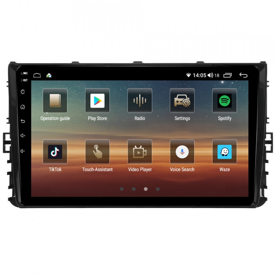 Navigatie dedicata cu Android VW Transporter / Caravelle dupa 2020, 6GB RAM, Radio GPS Dual Zone, Display HD QLED 9