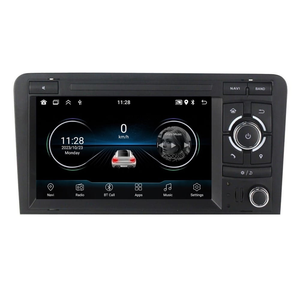 Navigatie dedicata cu Android Audi A3 (8P1) 2003 - 2013, 2GB RAM, Radio GPS Dual Zone, Display HD 7