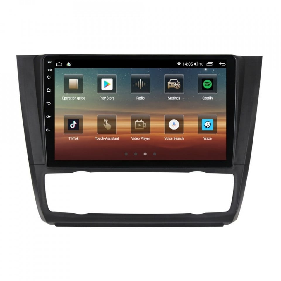 Navigatie dedicata cu Android BMW Seria 1 (E81 / E87) 2007 - 2013, clima automata, 6GB RAM, Radio GPS Dual Zone, Display HD QLED 9