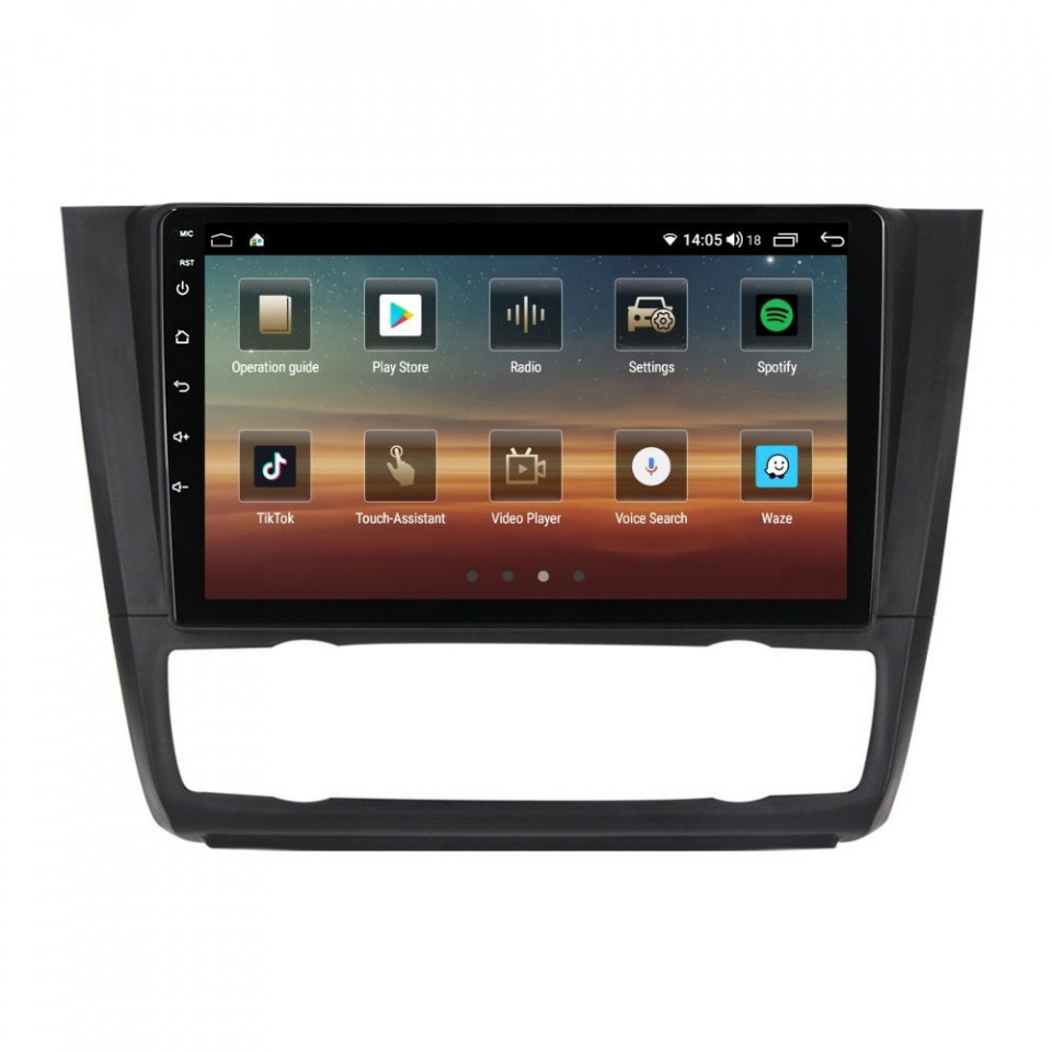 Navigatie dedicata cu Android BMW Seria 1 (E81 / E87) 2007 - 2013, clima automata, 8GB RAM, Radio GPS Dual Zone, Display HD QLED 9