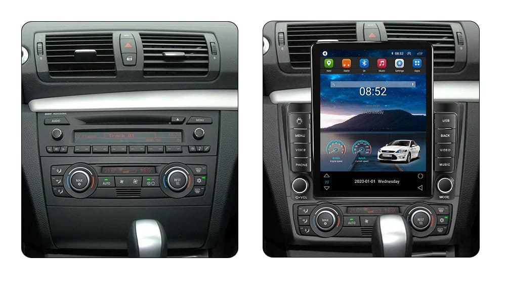 Navigatie dedicata cu Android BMW Seria 1 (E81 / E87) 2007 - 2013, clima automata, 1GB RAM, Radio GPS Dual Zone, Touchscreen IPS 9.7