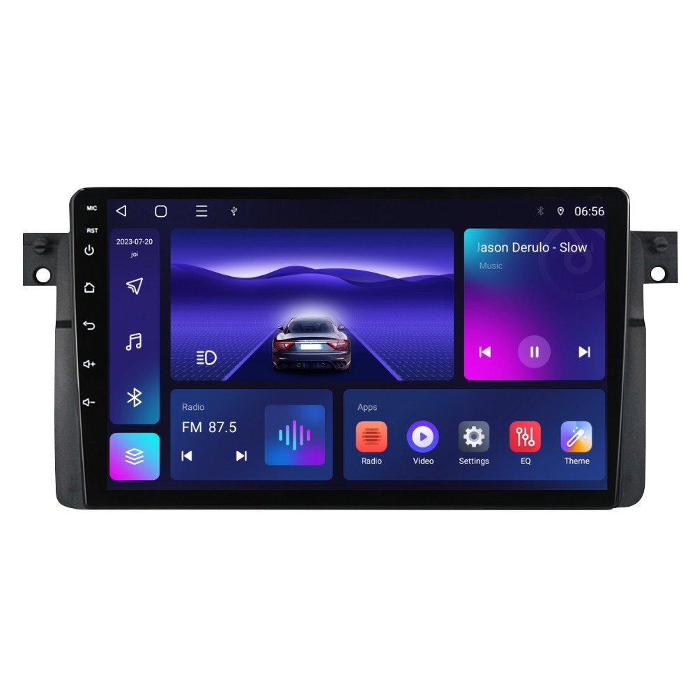 Navigatie dedicata cu Android BMW Seria 3 (E46) 1997 - 2005, 2GB RAM, Radio GPS Dual Zone, Display HD QLED 9