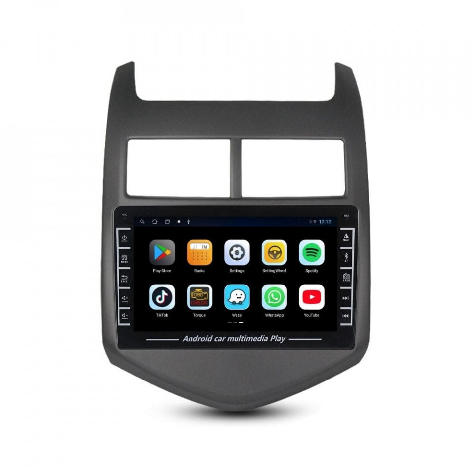 Navigatie dedicata cu Android Chevrolet Aveo 2011 - 2014, 1GB RAM, Radio GPS Dual Zone, Display HD IPS 8