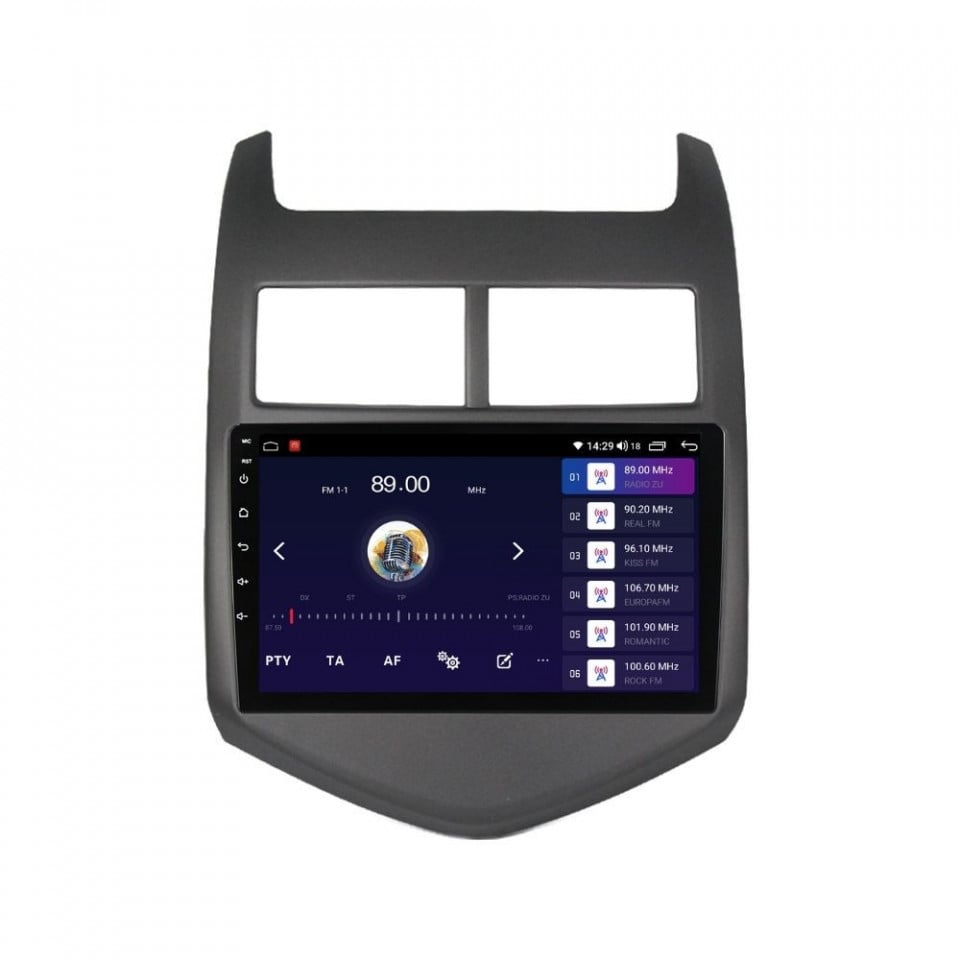 Navigatie dedicata cu Android Chevrolet Aveo 2011 - 2014, 4GB RAM, Radio GPS Dual Zone, Display HD QLED 9