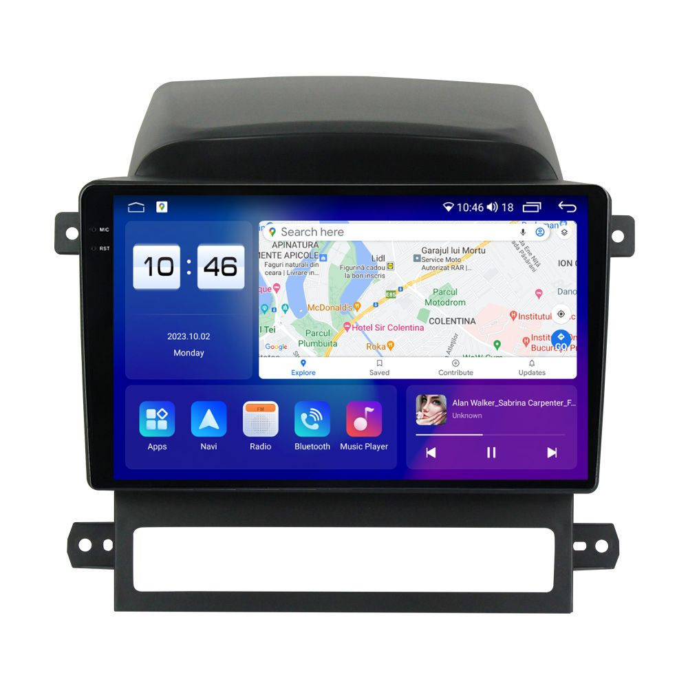 Navigatie dedicata cu Android Chevrolet Captiva 2006 - 2011, 4GB RAM, Radio GPS Dual Zone, Display 2K QLED 9.5