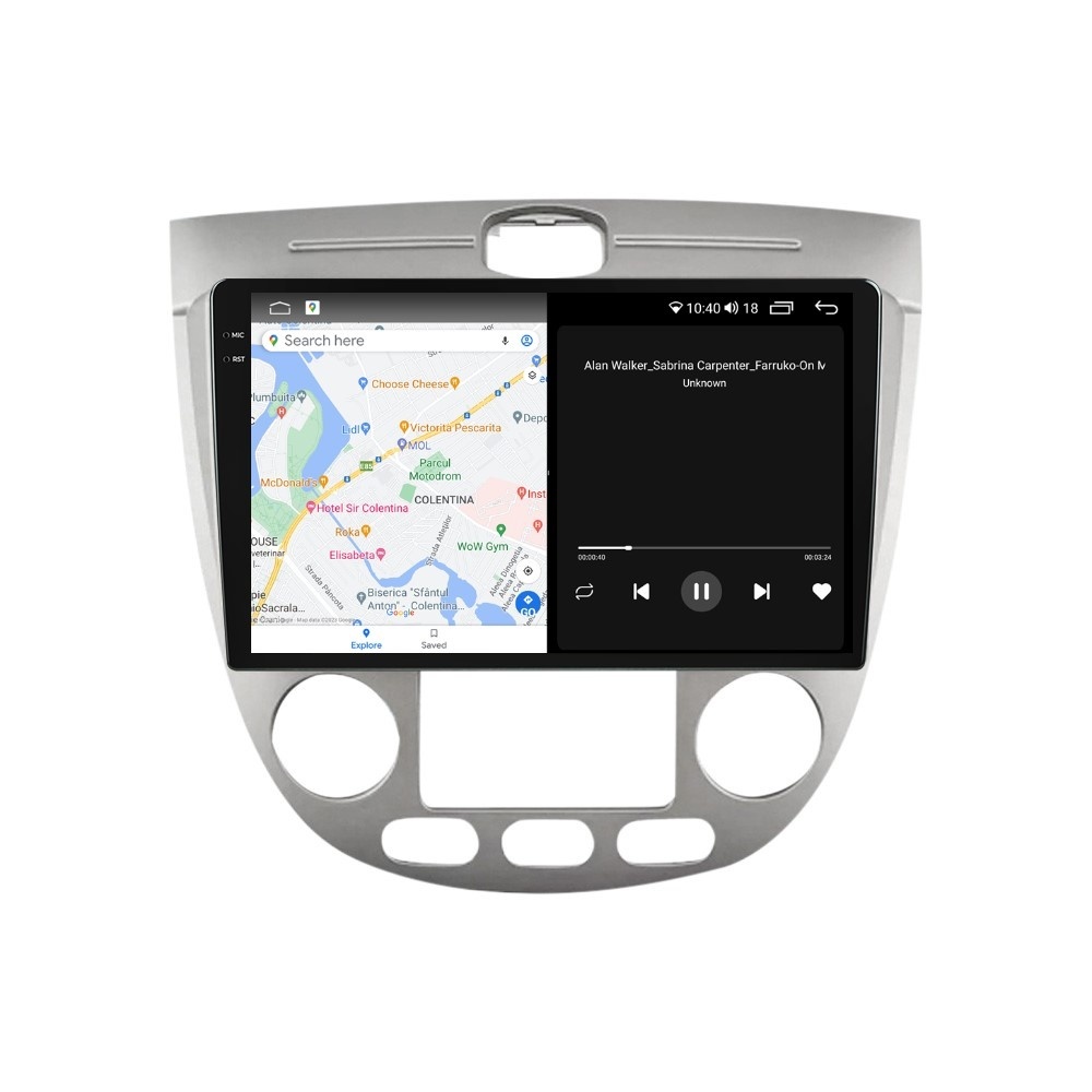 Navigatie dedicata cu Android Chevrolet Lacetti 2003 - 2010, clima automata, 4GB RAM, Radio GPS Dual Zone, Display 2K QLED 9.5