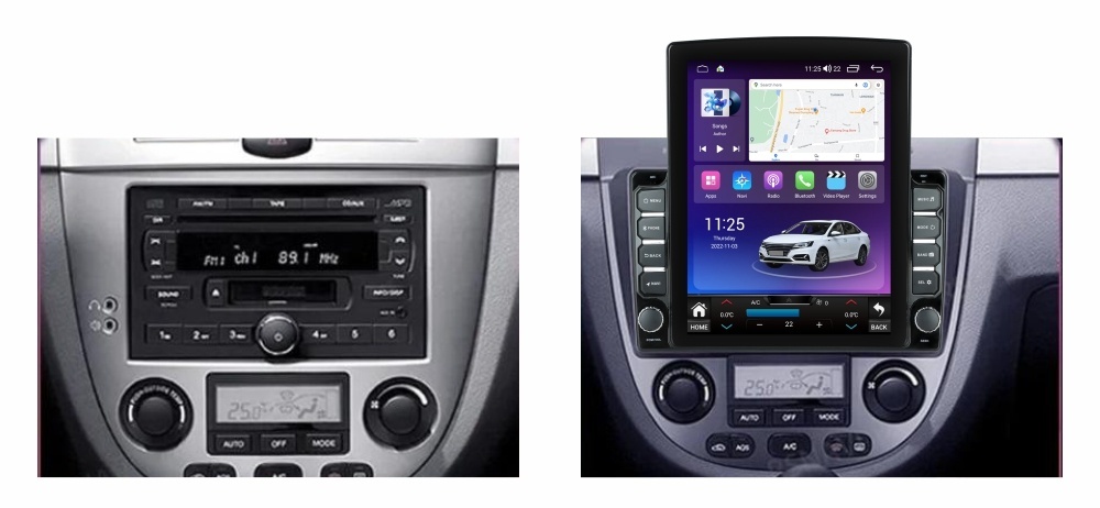 Navigatie dedicata cu Android Chevrolet Lacetti 2003 - 2010, clima automata, 8GB RAM, Radio GPS Dual Zone, Touchscreen IPS 9.7