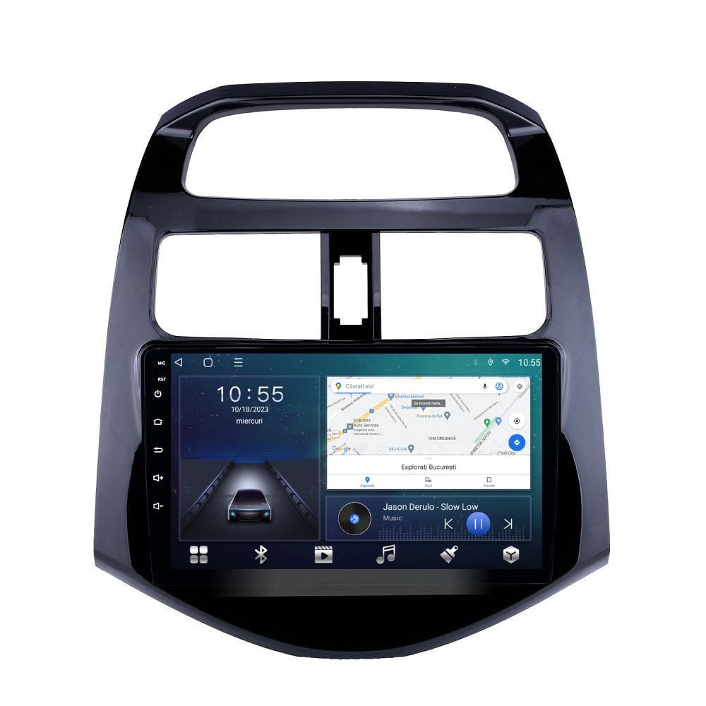 Navigatie dedicata cu Android Chevrolet Spark 2009 - 2015, 2GB RAM, Radio GPS Dual Zone, Display HD QLED 9