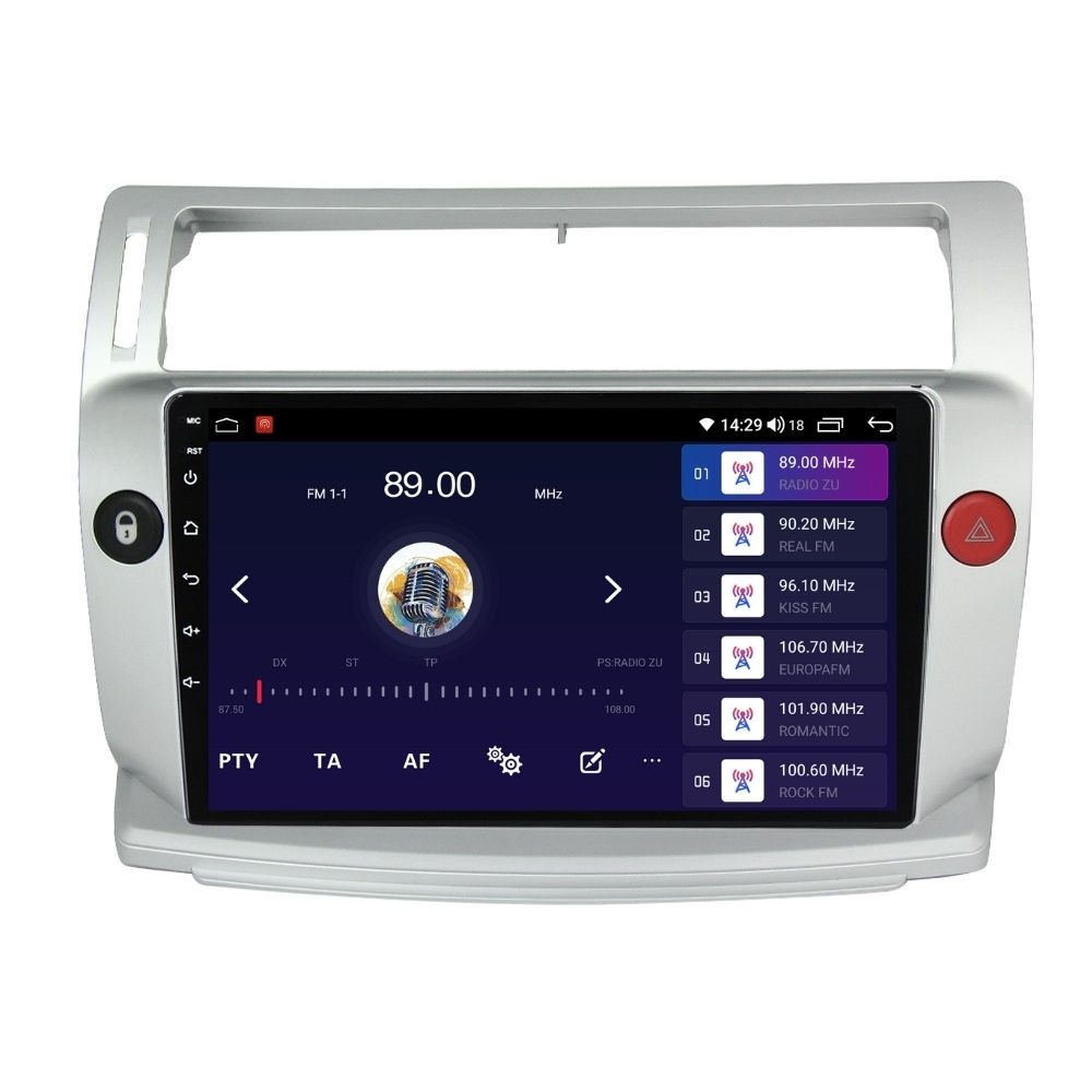 Navigatie dedicata cu Android Citroen C4 I 2004 - 2009, 2GB RAM, Radio GPS Dual Zone, Display HD QLED 9