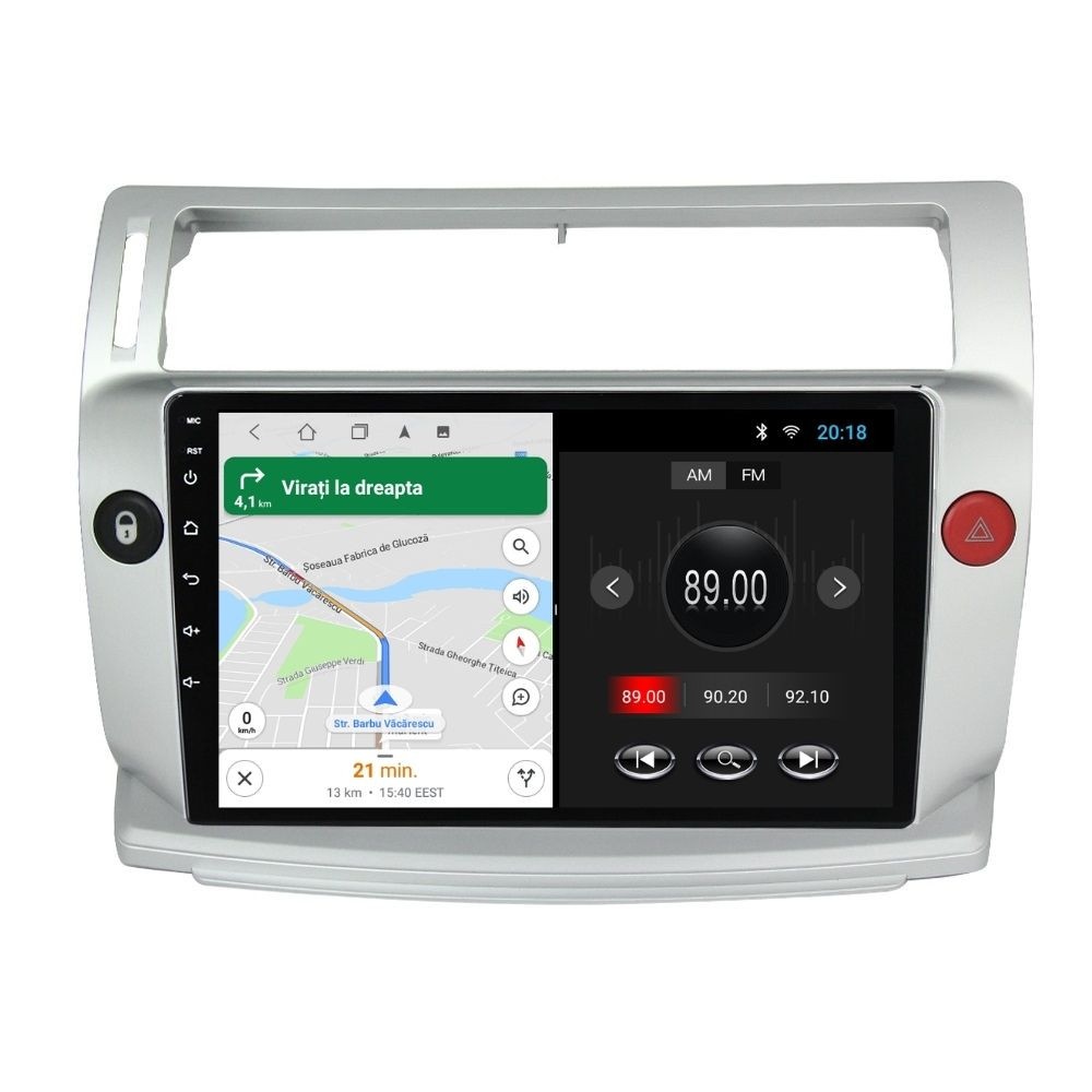 Navigatie dedicata cu Android Citroen C4 I 2004 - 2009, 2GB RAM, Radio GPS Dual Zone, Display HD IPS 9" Touchscreen, Internet Wi-Fi, Bluetooth, MirrorLink, USB - Imagine 8