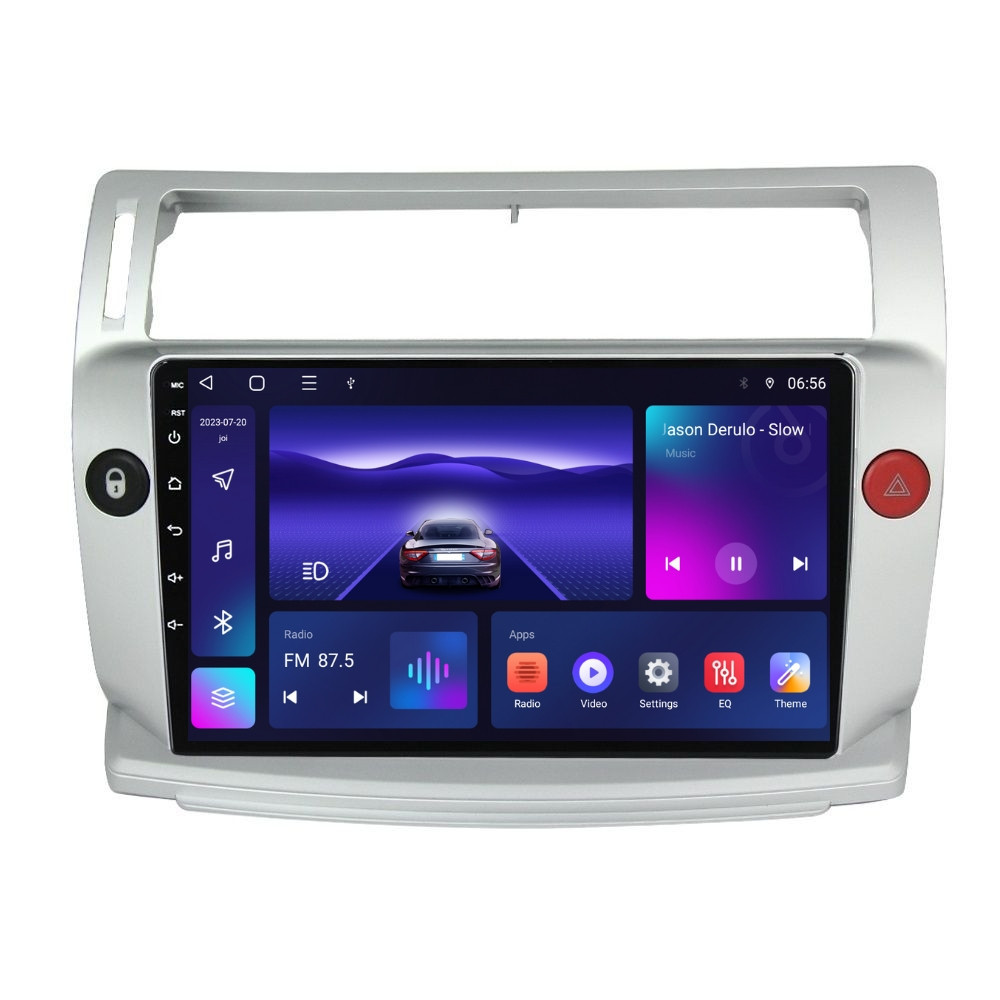 Navigatie dedicata cu Android Citroen C4 I 2004 - 2009, 2GB RAM, Radio GPS Dual Zone, Display HD QLED 9