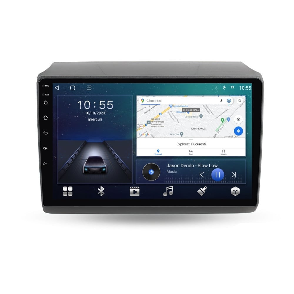 Navigatie dedicata cu Android Citroen Jumper dupa 2006 cu navigatie originala, 3GB RAM, Radio GPS Dual Zone, Display HD QLED 9