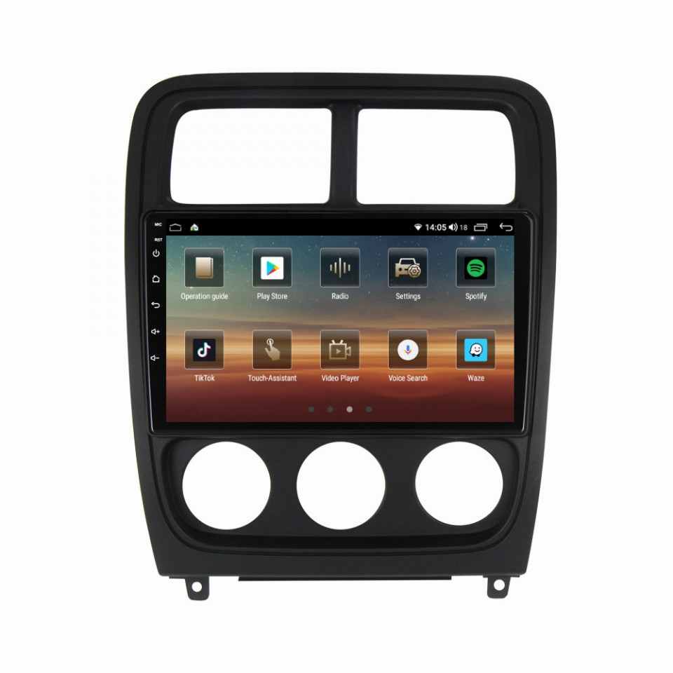 Navigatie dedicata cu Android Dodge Caliber 2010 - 2012, 6GB RAM, Radio GPS Dual Zone, Display HD QLED 9