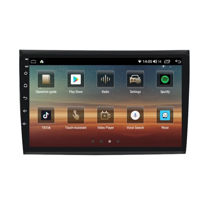 Navigatie dedicata cu Android Fiat Bravo 2007 - 2016, 8GB RAM, Radio GPS Dual Zone, Display HD QLED 9