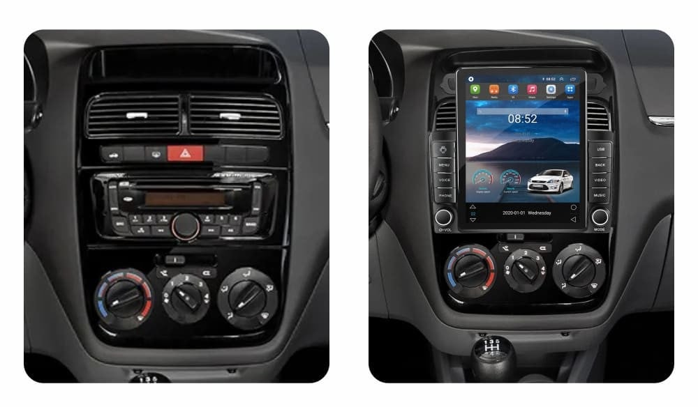 Navigatie dedicata cu Android Fiat Linea 2006 - 2012, 1GB RAM, Radio GPS Dual Zone, Touchscreen IPS 9.7