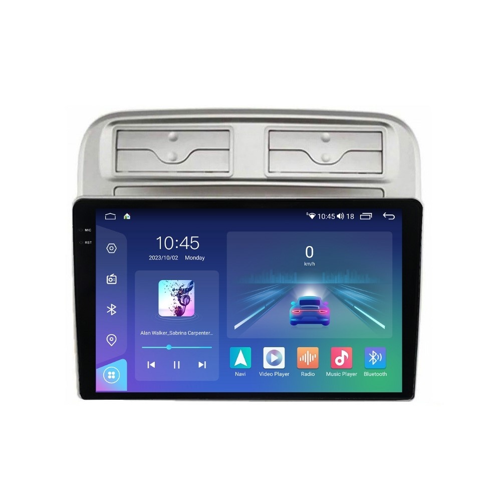 Navigatie dedicata cu Android Fiat Punto 199 / Grande Punto 2005 - 2010, 8GB RAM, Radio GPS Dual Zone, Display 2K QLED 9.5