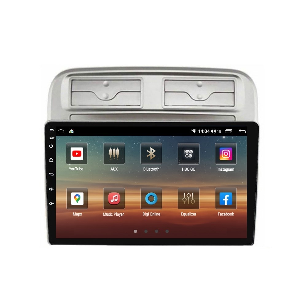 Navigatie dedicata cu Android Fiat Punto 199 / Grande Punto 2005 - 2010, 4GB RAM, Radio GPS Dual Zone, Display HD QLED 9