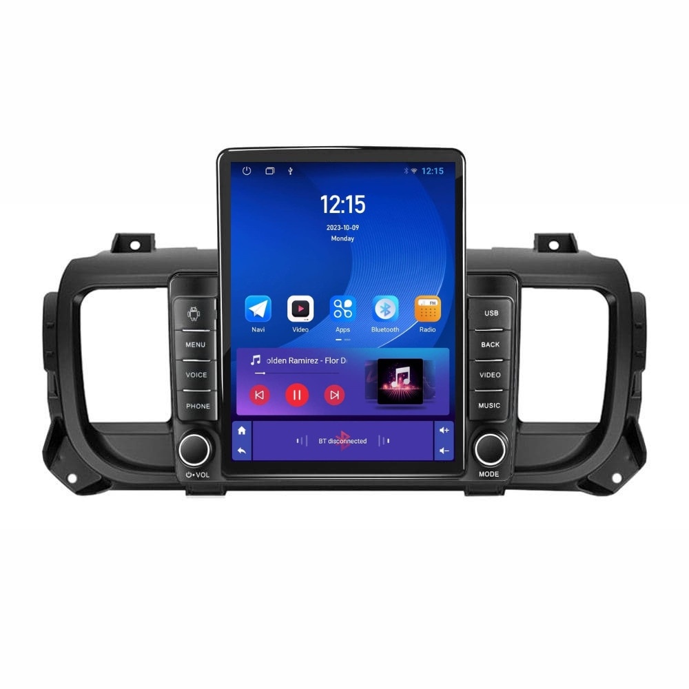 Navigatie dedicata cu Android Fiat Scudo 2022 - 2024, 1GB RAM, Radio GPS Dual Zone, Touchscreen IPS 9.7" HD tip Tesla, Internet Wi-Fi, Bluetooth, MirrorLink, USB