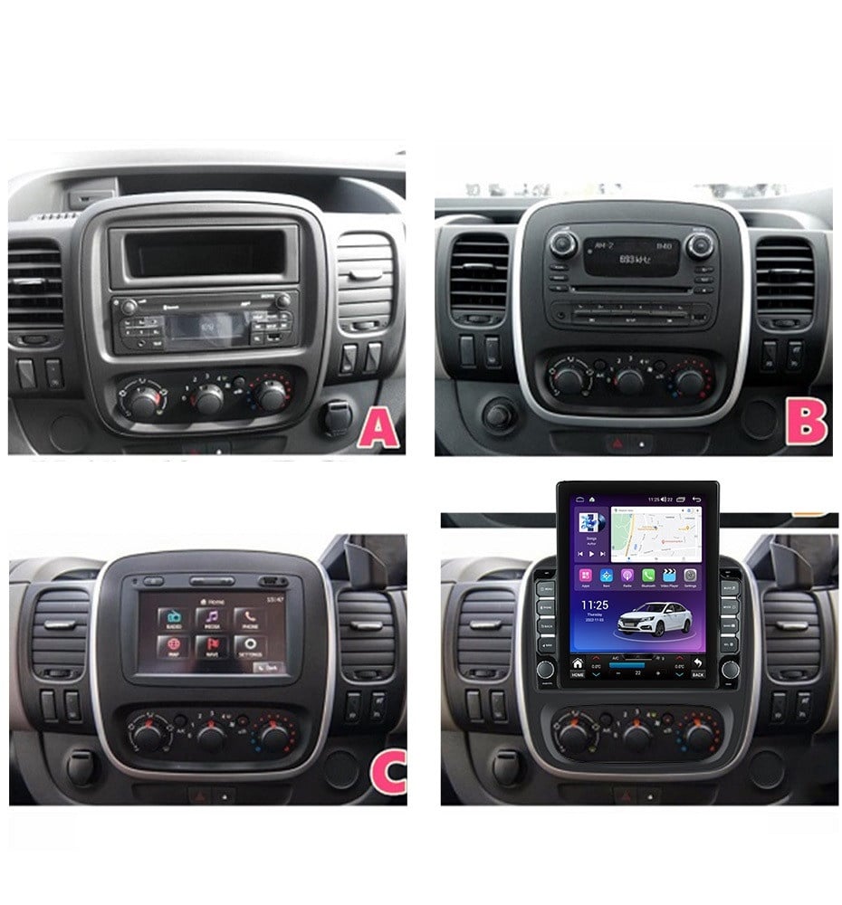 Navigatie dedicata cu Android Fiat Talento dupa 2016, 8GB RAM, Radio GPS Dual Zone, Touchscreen IPS 9.7