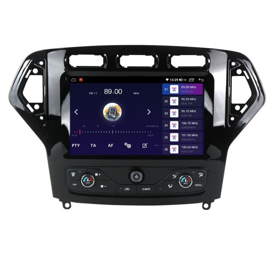 Navigatie dedicata cu Android Ford Mondeo IV 2007 - 2011 cu navigatie originala, 8GB RAM, Radio GPS Dual Zone, Display HD QLED 9