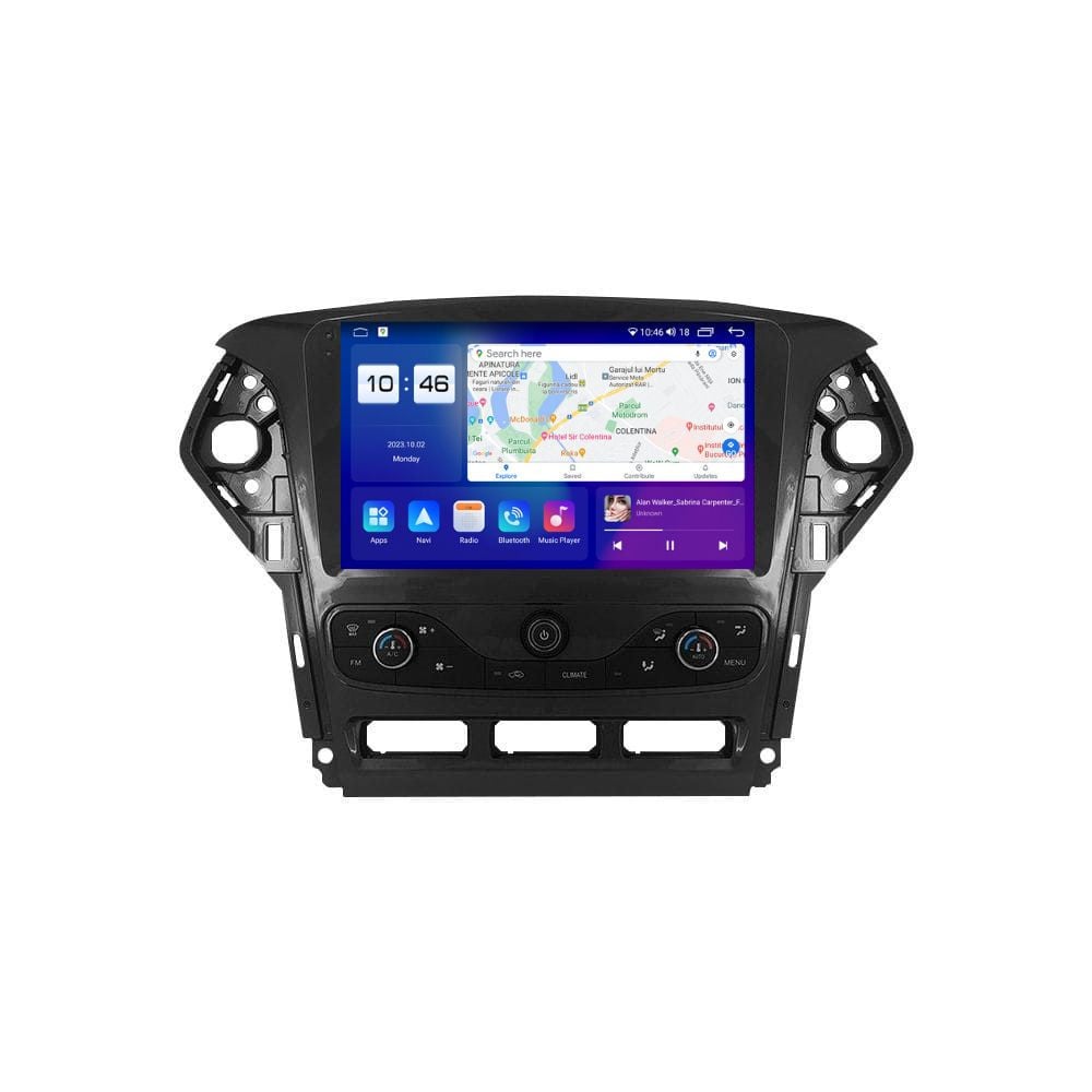 Navigatie dedicata cu Android Ford Mondeo IV 2011 - 2014 cu navigatie originala, 4GB RAM, Radio GPS Dual Zone, Display 2K QLED 9.5